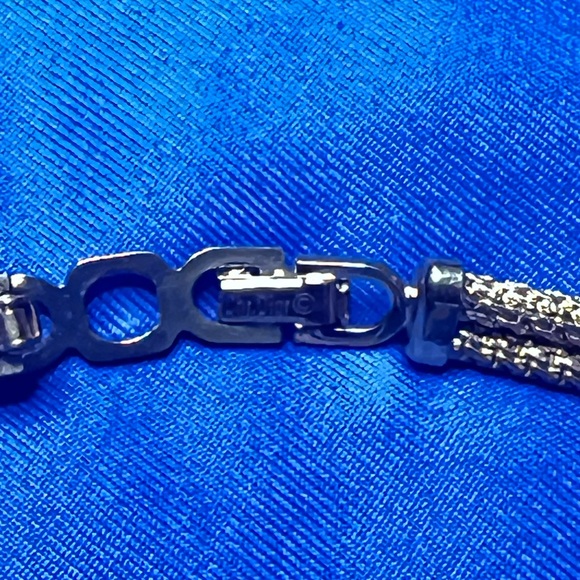 ChristianDior Collar Necklace Rhinestone GoldTone BlackKnot Motif AuthenticPre❤️ - Picture 4 of 7